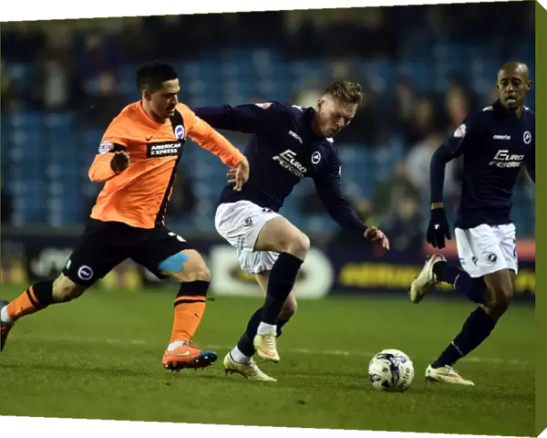 Battle for the Ball: Aiden O'Brien vs. Beram Kayal - Millwall vs. Brighton and Hove Albion (Sky Bet Championship)