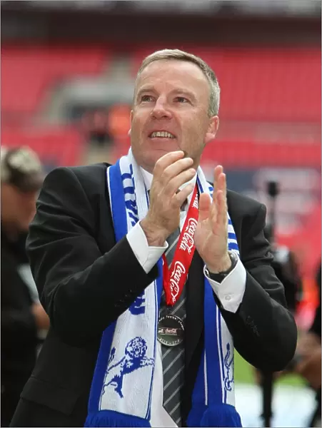 Millwall's Promotion Triumph: Kenny Jackett and the Lions Celebrate League One Play-Off Victory at Wembley (vs Swindon Town)