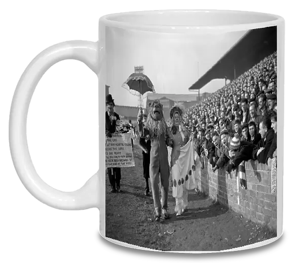Vintage FA Cup Rivalry: Millwall Lion vs. Birmingham Lady at The Den - Fifth Round Showdown