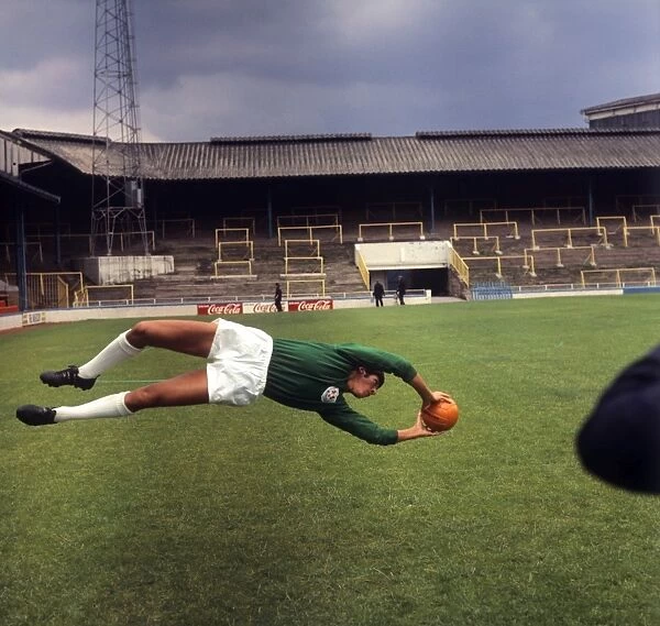 Millwall FC Goalkeeper Brian King at Soccer-Football League Division Two Photocall (1969)