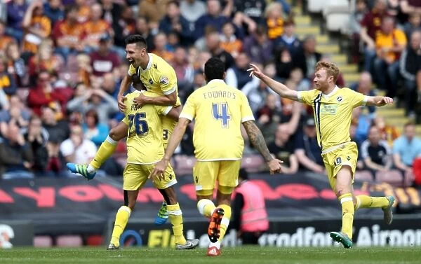 Millwall's Joel Martinez Scores Hat-trick in Thrilling Sky Bet League One Play-off First Leg Against Bradford City (2015-16)