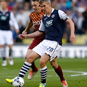 Intense Rivalry: Morison vs McMahon in the Sky Bet League One Play-Off Semi-Final Clash between Millwall and Bradford City