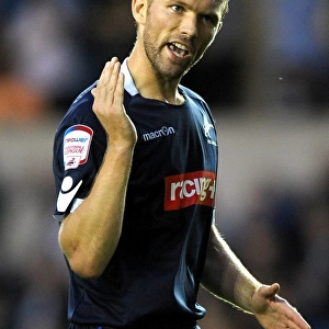 Millwall's Darren Ward in Action Against Peterborough United at The Den (Npower Championship, 17-08-2011)
