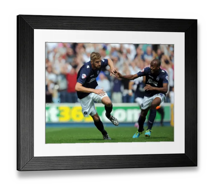 Framed Print : Millwall's Beevers Scores Opener Against Leeds United in Sky Bet Championship Framed Print : Millwall's Beevers Scores Opener Against Leeds United in Sky Bet Championship