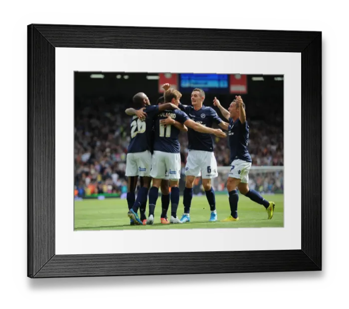 Framed Print : Millwall's Thrilling Start: Woolford Scores Opener Against Fulham in Sky Bet Championship Framed Print : Millwall's Thrilling Start: Woolford Scores Opener Against Fulham in Sky Bet Championship