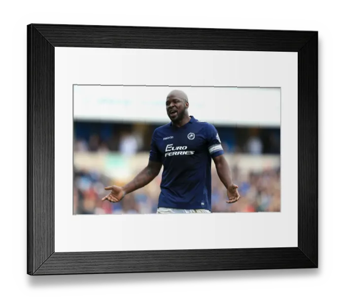 Framed Print : Millwall vs Cardiff City: Danny Shittu in Action at The New Den (Sky Bet Championship) Framed Print : Millwall vs Cardiff City: Danny Shittu in Action at The New Den (Sky Bet Championship)