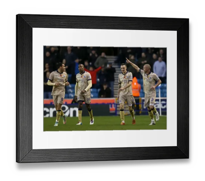 Framed Print : Millwall's Alan Dunne Scores Second Goal Against Brentford in Sky Bet Championship Match at The Den