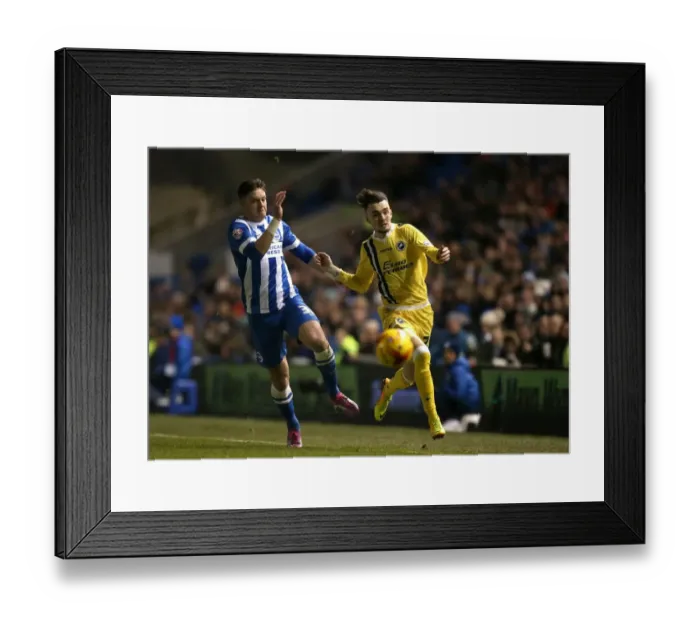 Framed Print : Clash at the AMEX: Malone vs. Halford in Sky Bet Championship Showdown (Brighton & Hove Albion vs. Millwall)
