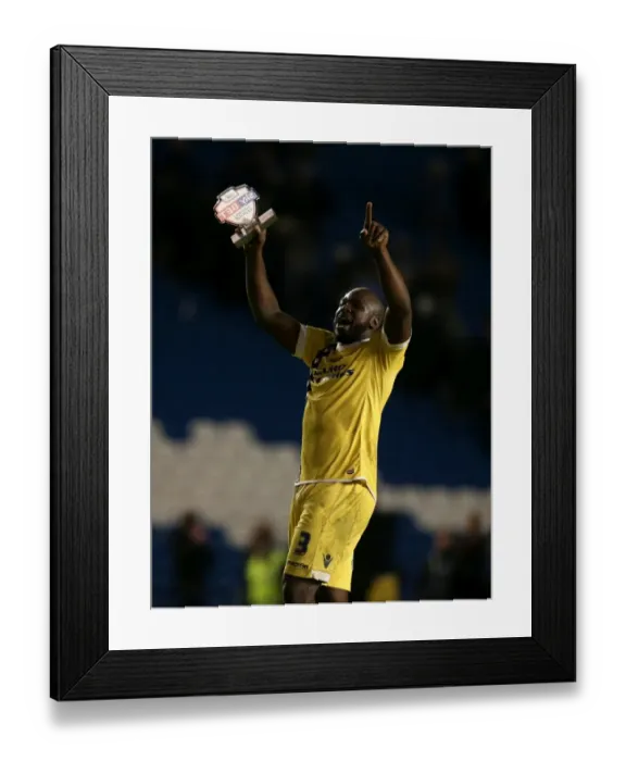 Framed Print : Millwall's Glory: Danny Shittu's Victory Celebration at AMEX Stadium (Sky Bet Championship: Brighton & Hove Albion vs Millwall) Framed Print : Millwall's Glory: Danny Shittu's Victory Celebration at AMEX Stadium (Sky Bet Championship: Brighton & Hove Albion vs Millwall)