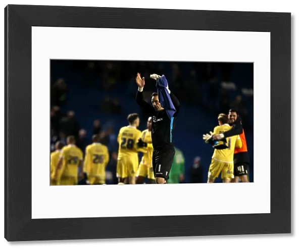 Millwall's David Forde Celebrates Championship Victory over Brighton & Hove Albion