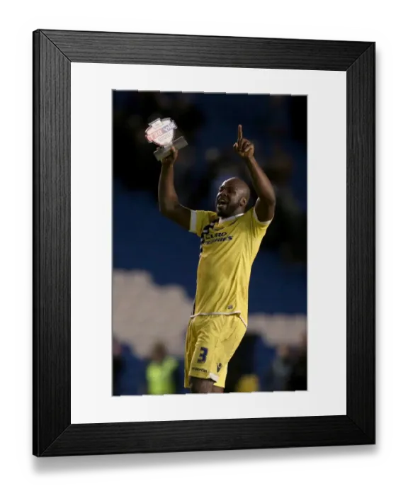 Framed Print : Sky Bet Championship Showdown: Brighton & Hove Albion vs. Millwall - Danny Shittu's Battle at AMEX Stadium