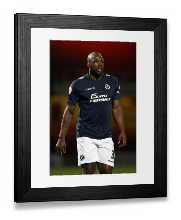 Framed Print : FA Cup Third Round Replay: Bradford City vs Millwall - Dramatic Moment with Danny Shittu at Valley Parade