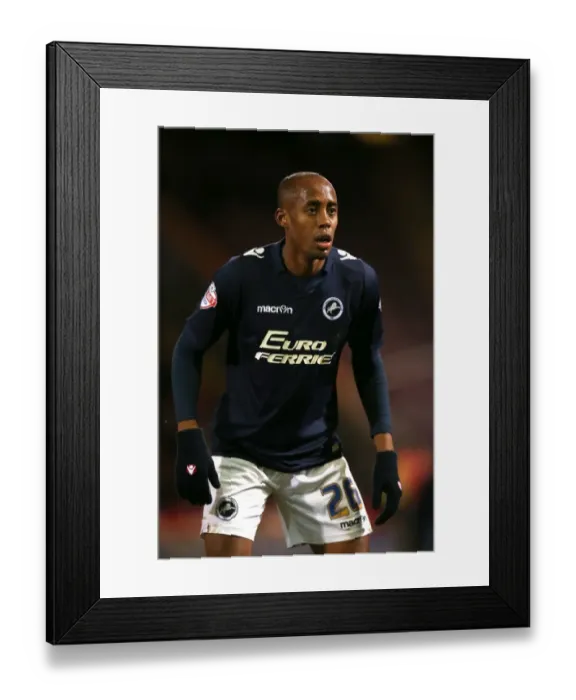 Framed Print : Nadjim Abdou of Millwall in FA Cup Third Round Replay Action at Bradford City's Valley Parade