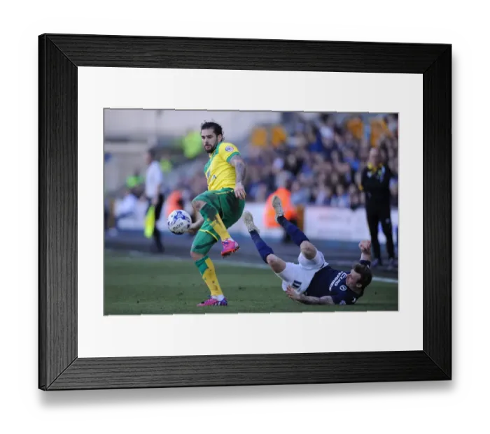 Framed Print : Battle at The Den: Intense Rivalry - Millwall vs. Norwich City in Sky Bet Championship Framed Print : Battle at The Den: Intense Rivalry - Millwall vs. Norwich City in Sky Bet Championship