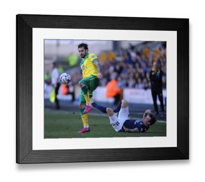 Framed Print : Battle at The Den: Millwall vs. Norwich City - Sky Bet Championship Showdown