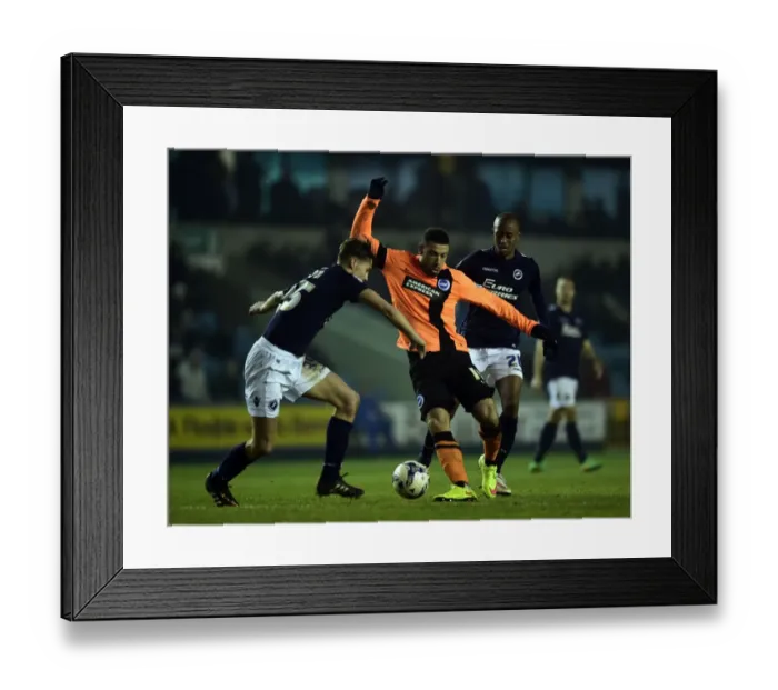 Framed Print : Intense Battle for Supremacy: Sid Nelson vs. Leon Best (Millwall vs. Brighton and Hove Albion, Sky Bet Championship) Framed Print : Intense Battle for Supremacy: Sid Nelson vs. Leon Best (Millwall vs. Brighton and Hove Albion, Sky Bet Championship)
