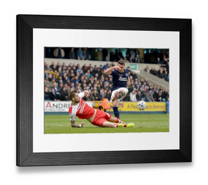 Framed Print : Millwall vs Charlton Athletic: Intense Clash at The Den - Roger Johnson Defends Against Lee Gregory's Shot (Sky Bet Championship) Framed Print : Millwall vs Charlton Athletic: Intense Clash at The Den - Roger Johnson Defends Against Lee Gregory's Shot (Sky Bet Championship)