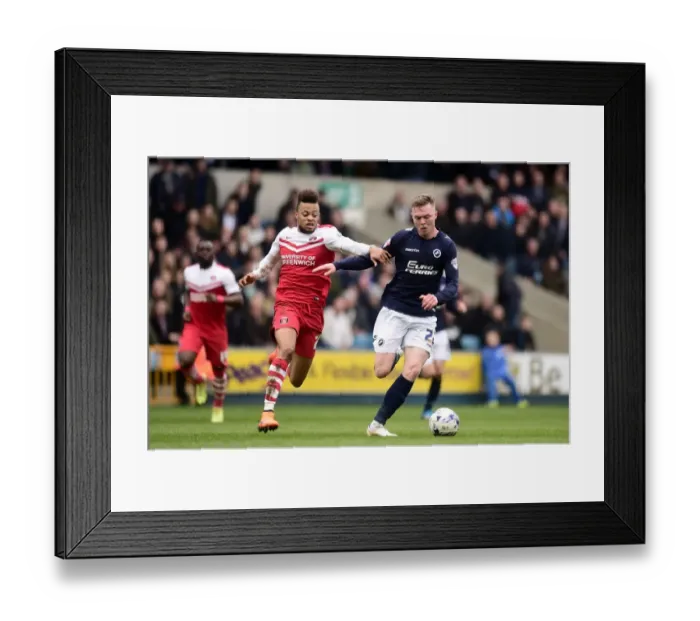 Framed Print : Battle for Supremacy: Millwall vs Charlton Athletic in Sky Bet Championship - Aiden O'Brien vs Jordan Cousins at The Den Framed Print : Battle for Supremacy: Millwall vs Charlton Athletic in Sky Bet Championship - Aiden O'Brien vs Jordan Cousins at The Den