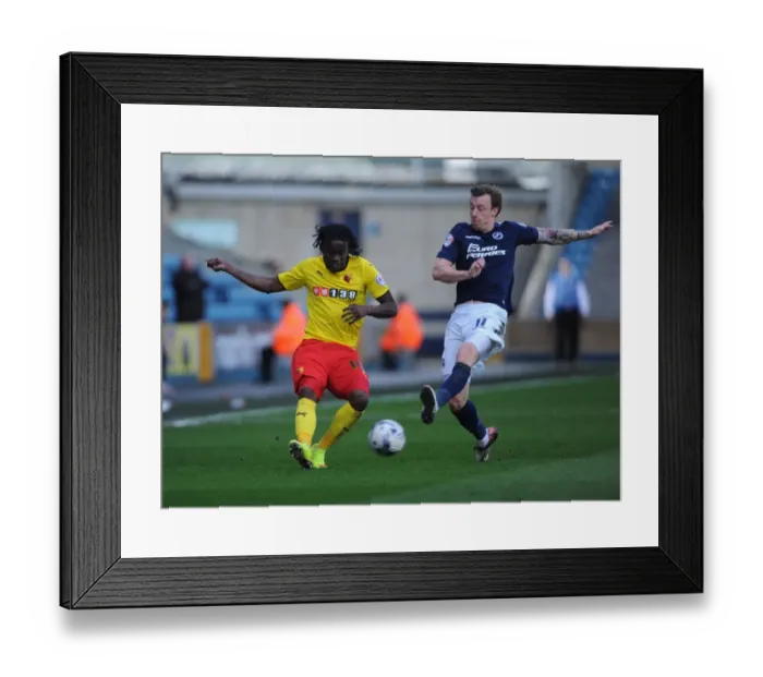 Framed Print : Sky Bet Championship - Millwall v Watford - The New Den Framed Print : Sky Bet Championship - Millwall v Watford - The New Den
