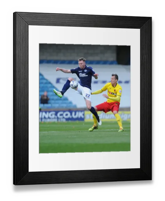 Framed Print : Millwall vs. Watford: Aiden O'Brien vs. Daniel Tozser Clash in Sky Bet Championship at The New Den Framed Print : Millwall vs. Watford: Aiden O'Brien vs. Daniel Tozser Clash in Sky Bet Championship at The New Den