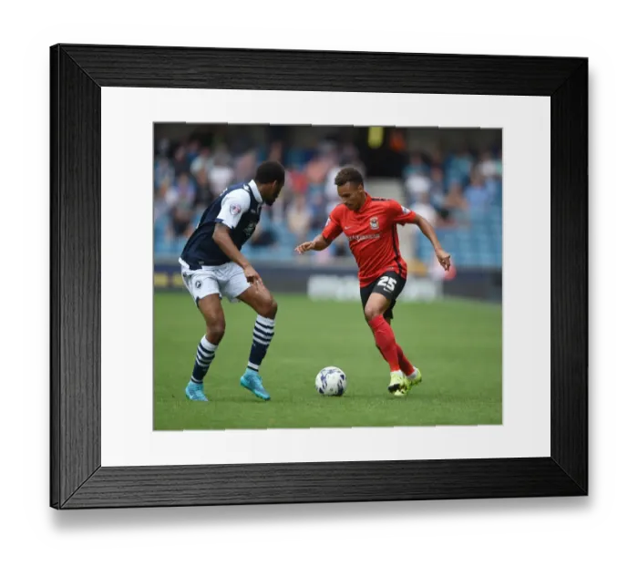 Framed Print : Battle in Sky Bet League One: Millwall vs Coventry City - The New Den Framed Print : Battle in Sky Bet League One: Millwall vs Coventry City - The New Den