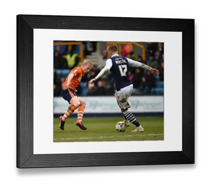 Framed Print : Sky Bet League One - Millwall v Blackpool - The Den Framed Print : Sky Bet League One - Millwall v Blackpool - The Den