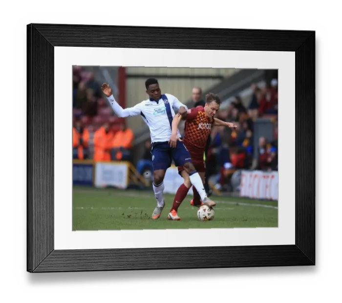 Framed Print : Sky Bet League One - Bradford City v Millwall - Coral Windows Stadium Framed Print : Sky Bet League One - Bradford City v Millwall - Coral Windows Stadium