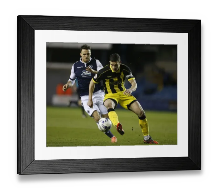 Framed Print : Millwall vs. Bradford City: John Mousinho in Action during Sky Bet League One Match at Coral Windows Stadium Framed Print : Millwall vs. Bradford City: John Mousinho in Action during Sky Bet League One Match at Coral Windows Stadium
