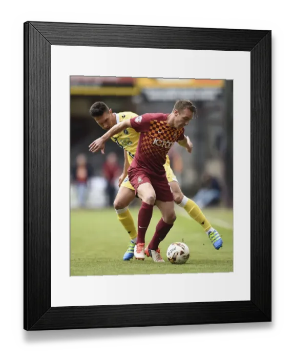 Framed Print : Bradford City vs. Millwall: Intense Rivalry in the Sky Bet League One Play-Offs (Season 2015-16)