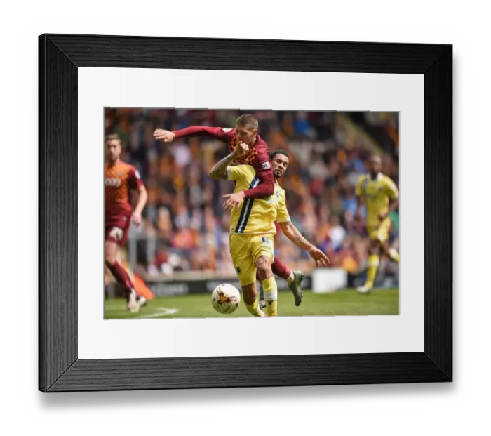 Framed Print : Bradford City vs. Millwall: Intense Rivalry in the Sky Bet League One Play-Off First Leg Framed Print : Bradford City vs. Millwall: Intense Rivalry in the Sky Bet League One Play-Off First Leg