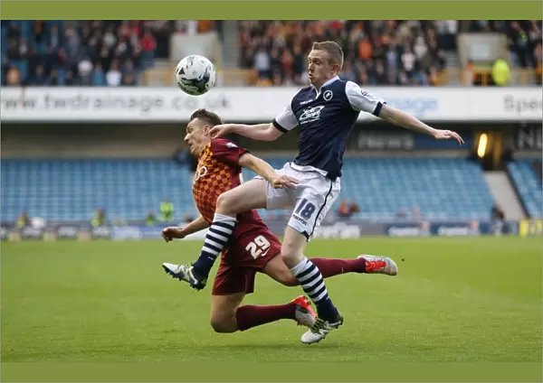 Intense Rivalry: Ferguson vs McMahon in the Millwall vs Bradford City Sky Bet League One Play-Off Semi-Final Second Leg