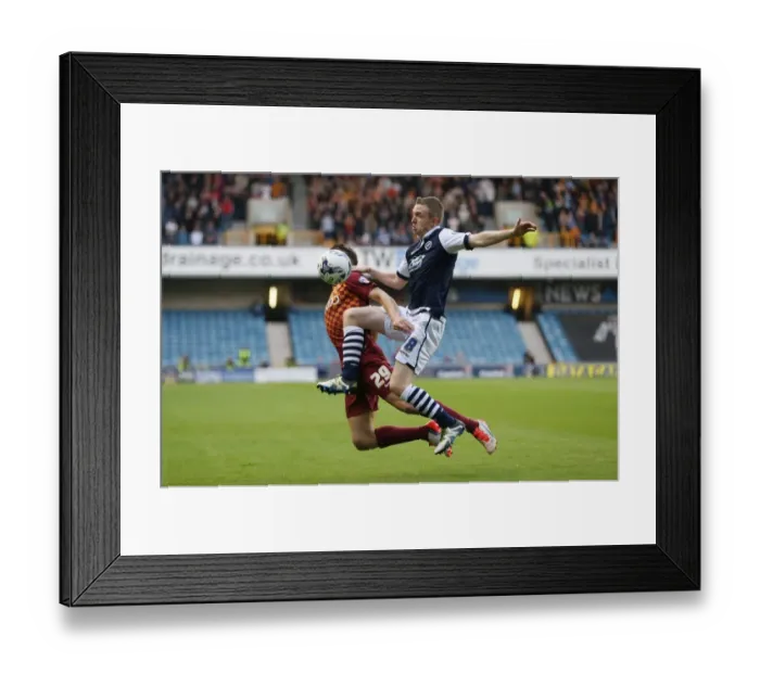 Framed Print : Battle for Supremacy: Ferguson vs McMahon in Millwall vs Bradford City Sky Bet League One Play-Off Semi-Final Second Leg Framed Print : Battle for Supremacy: Ferguson vs McMahon in Millwall vs Bradford City Sky Bet League One Play-Off Semi-Final Second Leg