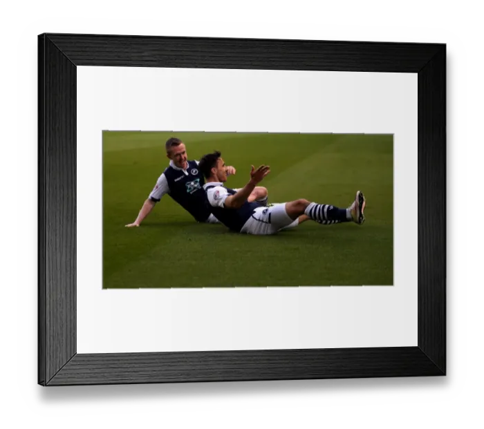 Framed Print : Millwall's Lee Gregory Scores First Goal in Dramatic Sky Bet League One Play-Off Semi-Final Against Bradford City Framed Print : Millwall's Lee Gregory Scores First Goal in Dramatic Sky Bet League One Play-Off Semi-Final Against Bradford City