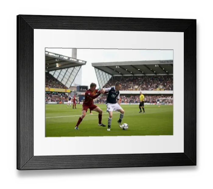 Framed Print : Intense Rivalry: Ferguson vs Darby in the Sky Bet League One Play-Off Semi-Final Clash between Millwall and Bradford City Framed Print : Intense Rivalry: Ferguson vs Darby in the Sky Bet League One Play-Off Semi-Final Clash between Millwall and Bradford City