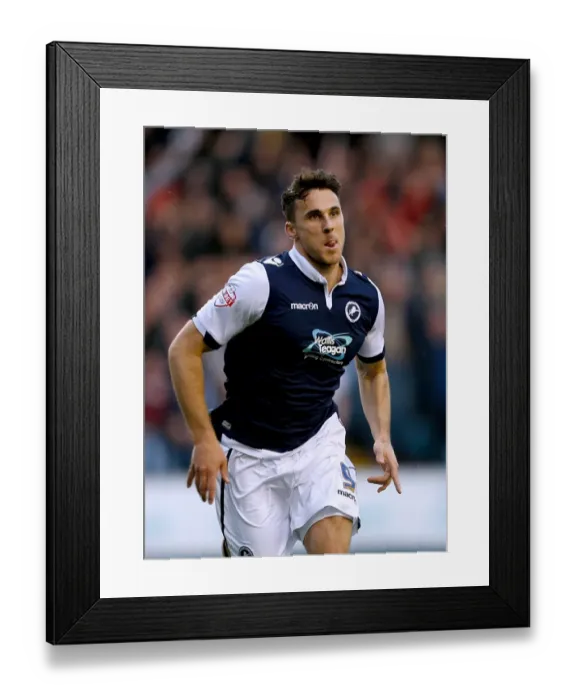 Framed Print : Millwall's Lee Gregory Scores First Goal in Millwall vs Bradford City Sky Bet League One Play-Off Semi-Final (2016) Framed Print : Millwall's Lee Gregory Scores First Goal in Millwall vs Bradford City Sky Bet League One Play-Off Semi-Final (2016)