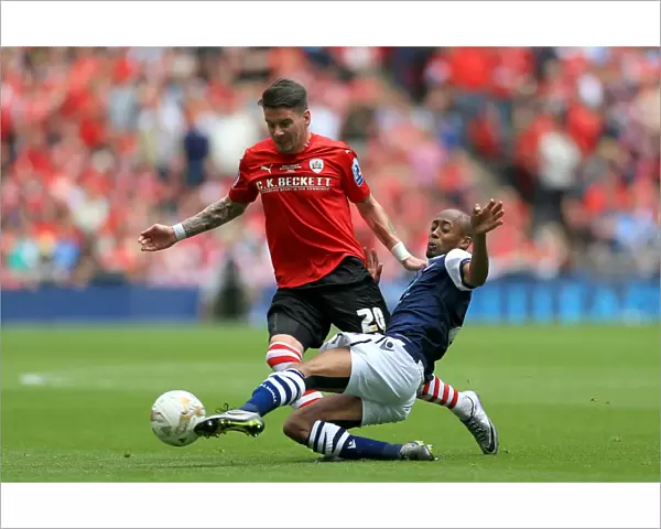 Barnsley vs. Millwall - Intense Rivalry: Hammill vs. Abdou at the Sky Bet League One Play-Off Final, Wembley Stadium