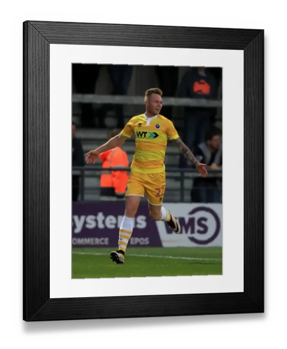 Framed Print : Aiden O'Brien's Double: Barnet vs Millwall in the EFL Cup First Round - Celebration Framed Print : Aiden O'Brien's Double: Barnet vs Millwall in the EFL Cup First Round - Celebration