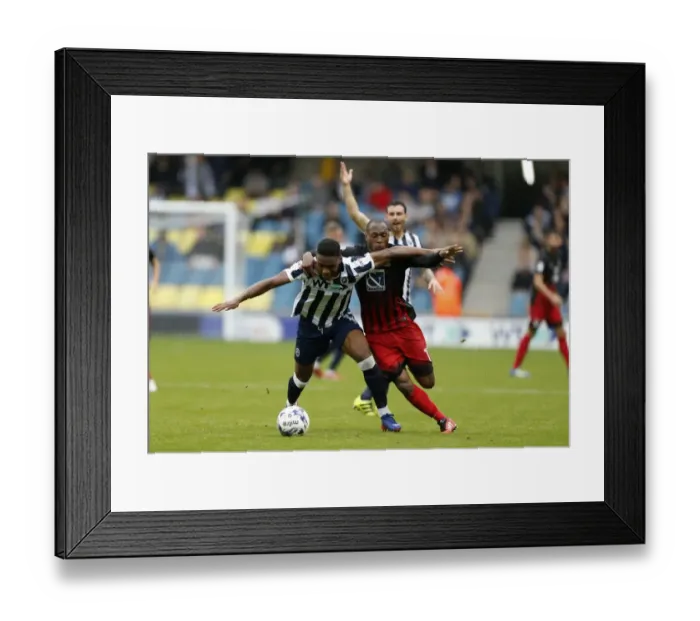 Framed Print : Intense Rivalry: Mahlon Romeo vs Kyel Reid Battle for Ball Supremacy in Millwall vs Coventry City, Sky Bet League One Framed Print : Intense Rivalry: Mahlon Romeo vs Kyel Reid Battle for Ball Supremacy in Millwall vs Coventry City, Sky Bet League One