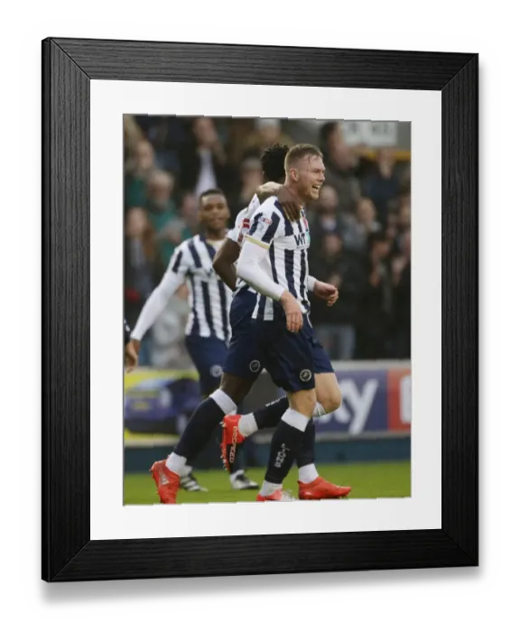Framed Print : Aiden O'Brien's Goal Celebration: Millwall Takes the Lead against Bristol Rovers in Sky Bet League One Framed Print : Aiden O'Brien's Goal Celebration: Millwall Takes the Lead against Bristol Rovers in Sky Bet League One