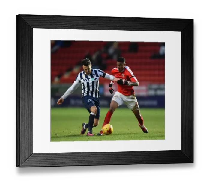 Framed Print : Battle at The Valley: Ezri Konsa vs. Lee Gregory - Millwall vs. Charlton Athletic, Sky Bet League One Framed Print : Battle at The Valley: Ezri Konsa vs. Lee Gregory - Millwall vs. Charlton Athletic, Sky Bet League One
