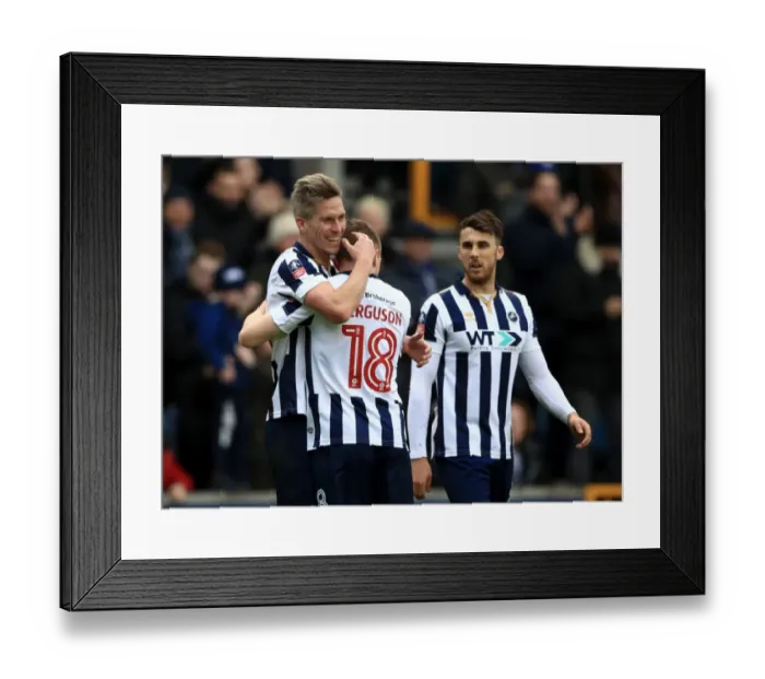 Framed Print : Millwall's Steve Morison Celebrates First Goal Against Watford in Emirates FA Cup Fourth Round Framed Print : Millwall's Steve Morison Celebrates First Goal Against Watford in Emirates FA Cup Fourth Round