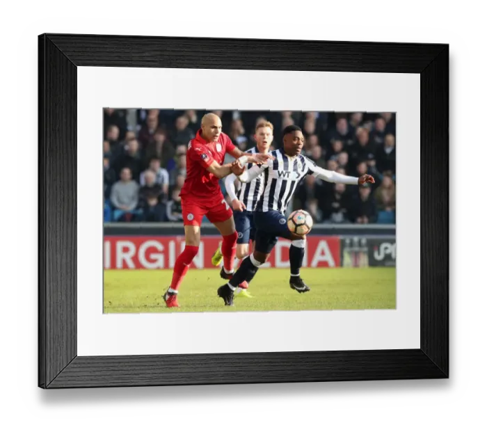 Framed Print : Emirates FA Cup - Fifth Round - Millwall v Leicester City - The Den