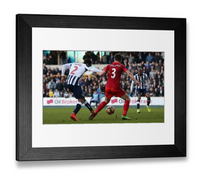 Framed Print : Millwall's Shaun Cummings Scores Opening Goal in Emirates FA Cup Fifth Round Match against Leicester City at The Den Framed Print : Millwall's Shaun Cummings Scores Opening Goal in Emirates FA Cup Fifth Round Match against Leicester City at The Den