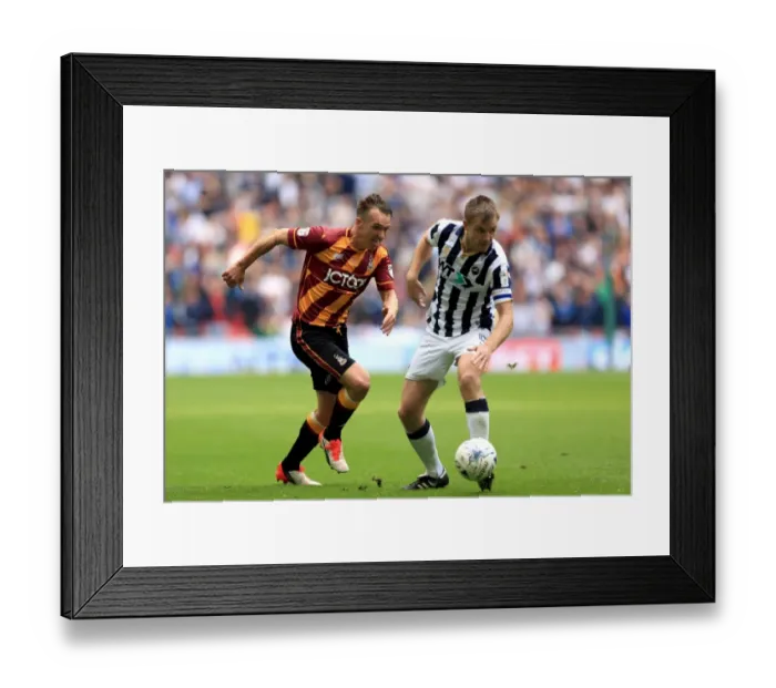 Framed Print : Bradford City vs Millwall: Intense Rivalry in the Sky Bet League One Play-Off Final at Wembley Stadium Framed Print : Bradford City vs Millwall: Intense Rivalry in the Sky Bet League One Play-Off Final at Wembley Stadium