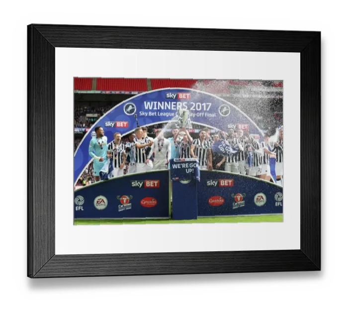 Framed Print : Sky Bet League One - Play Off - Final - Bradford City v Millwall - Wembley Stadium