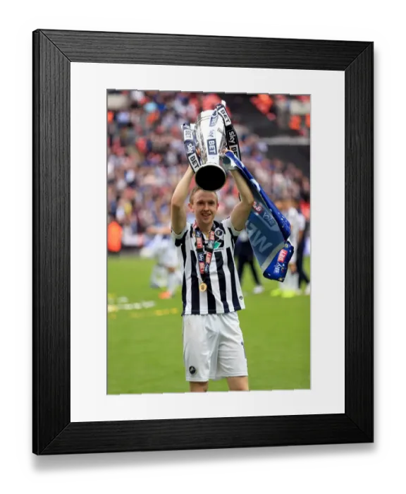 Framed Print : Bradford City vs Millwall: Shane Ferguson's Triumph in the Sky Bet League One Play-Off Final at Wembley Stadium Framed Print : Bradford City vs Millwall: Shane Ferguson's Triumph in the Sky Bet League One Play-Off Final at Wembley Stadium
