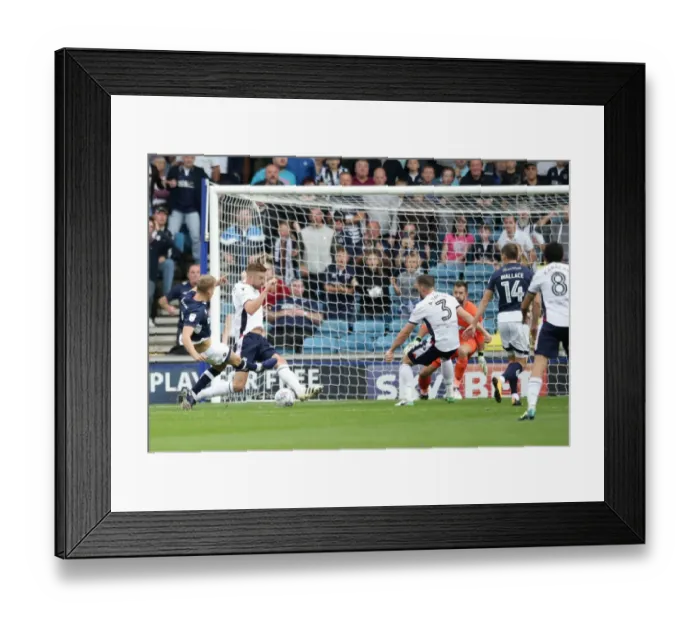 Framed Print : George Saville Scores First Goal for Millwall Against Bolton Wanderers at The Den