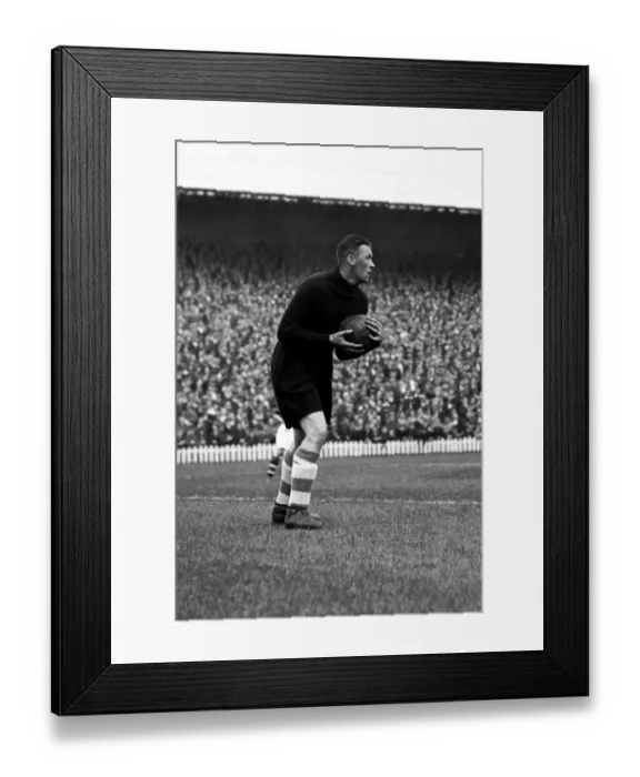Framed Print : Millwall vs Plymouth Argyle: Intense Moment in Soccer's Division Two - Harry Pearson Focused as Goalkeeper