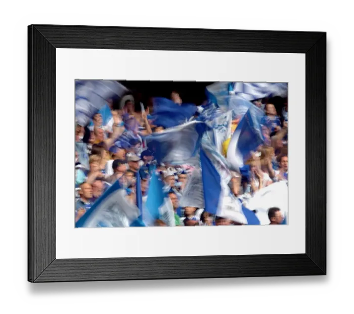Framed Print : Manchester United vs Millwall: AXA FA Cup Final - Passionate Millwall Fans Wave Their Flags Framed Print : Manchester United vs Millwall: AXA FA Cup Final - Passionate Millwall Fans Wave Their Flags