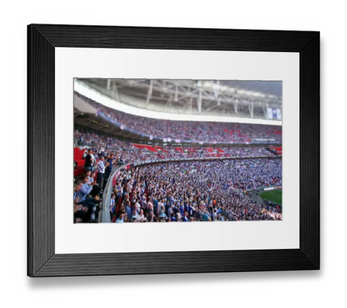 Framed Print : Millwall vs Scunthorpe United: Electric Atmosphere in the Stands - Coca-Cola Football League One Play-Off Final at Wembley Stadium Framed Print : Millwall vs Scunthorpe United: Electric Atmosphere in the Stands - Coca-Cola Football League One Play-Off Final at Wembley Stadium